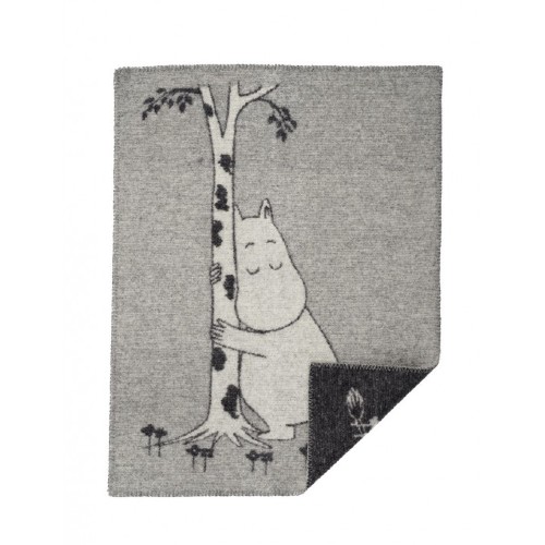 Klippan Wool factory 100% Organic Wool Blanket Moomin Tree Hug