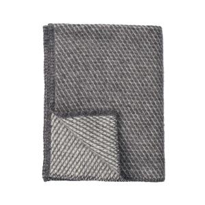 Klippan Yllefabrik 100% Organic Wool Blanket 90x130 cm Small Velvet Grey