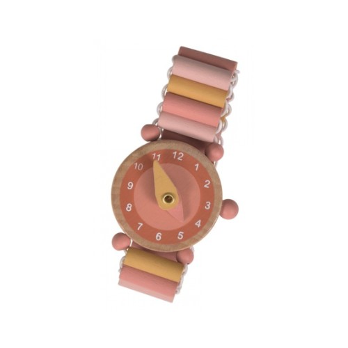 Wooden Wristwatch Pink 3+ years