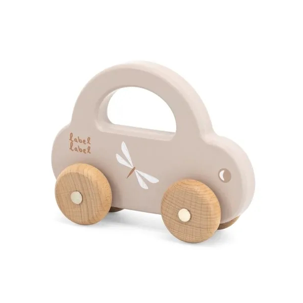 label label Wooden Toy Car Nougat 18 months