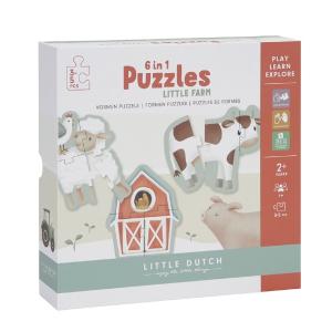 Little Dutch Puzzle 6-in-1 Little Farm 2+ years