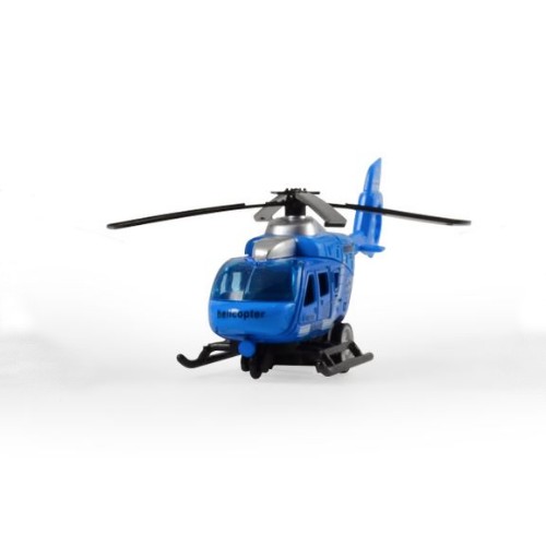 Magni Helikopter City Med Pullback Blå