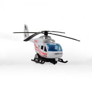 Magni Helikopter City Med Pullback Vit