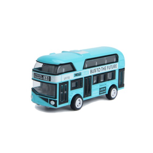 Magni Buss Liten Med Pullback Blå