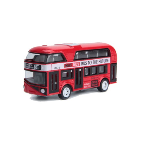 Magni Buss Liten Med Pullback Röd