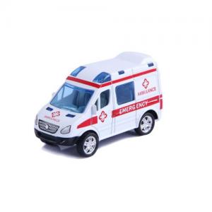 Magni Pull Back Fordon Ambulans Vit