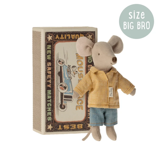 Maileg Big Brother Mouse In Matchbox