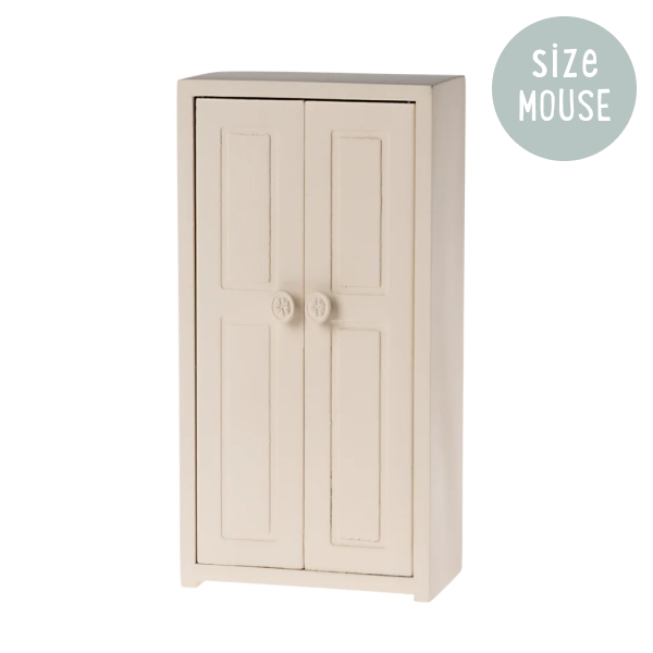 Maileg Mouse Closet Wooden - Cream