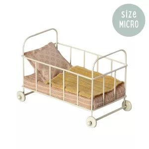 Maileg Micro Cot Bed - Rose
