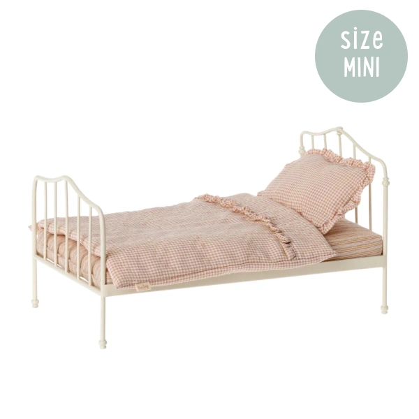 Maileg Miniature Bed Mini Vintage Dark Rose