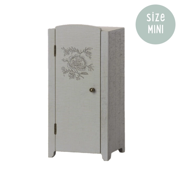 Maileg Miniature Closet - Grey/Mint