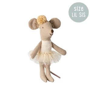 Maileg Mouse Ballerina Mouse Little Sister - Off White