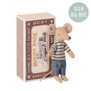 Maileg Mus Big Brother Mouse In Matchbox