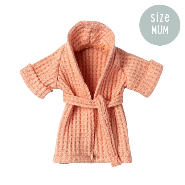 Maileg Mouse Mum Clothes Bathrobe Coral