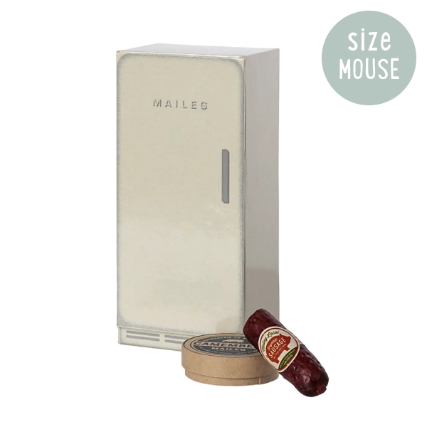 Maileg Mouse Cooler w. Sausage and Cheese
