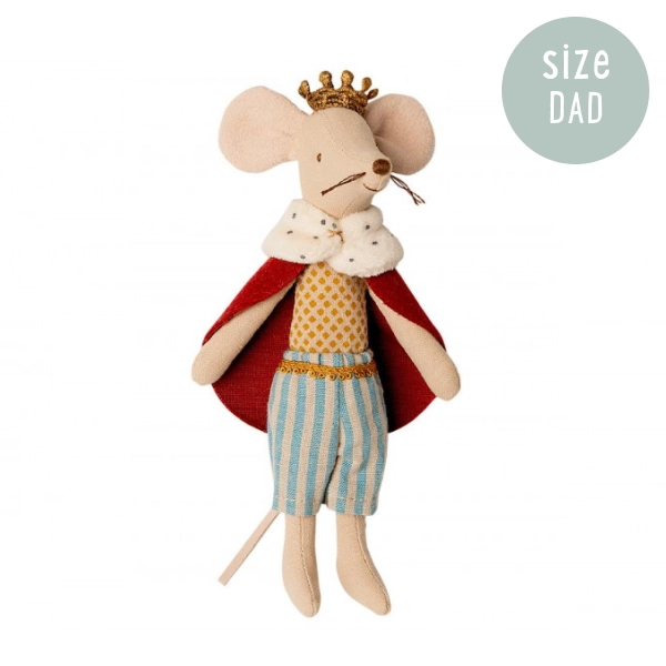 Maileg Mouse Dad King 15 cm NY!