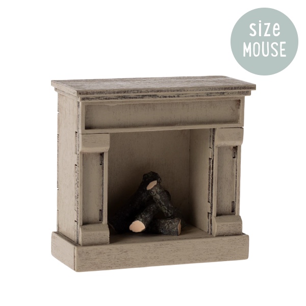 Maileg Mouse Fireplace - Off White