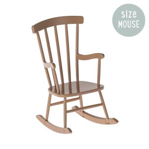 Maileg Mouse Rocking Chair Dark Powder