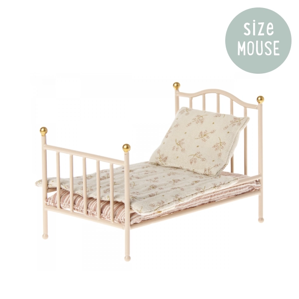 Maileg Mouse Vintage Bed - Rose