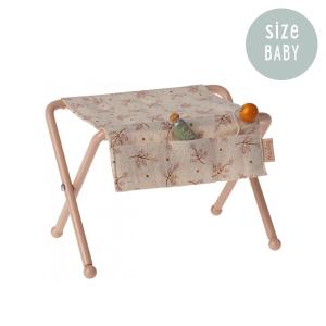 Maileg Nursery Table Baby Mouse Rose