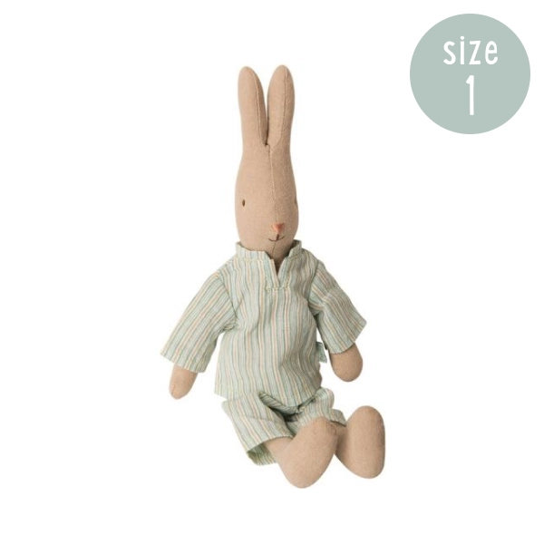 Maileg Rabbit Size 1 Striped Pyjamas