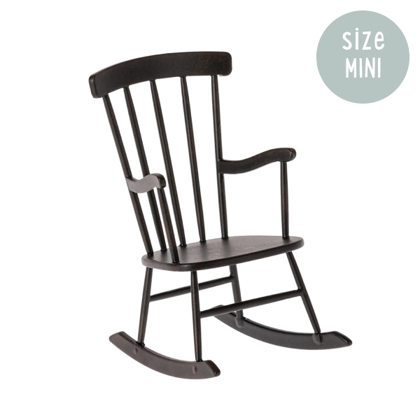 Maileg Mini Rocking Chair - Anthracite