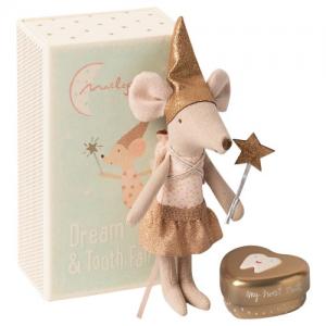 Maileg Tooth Fairy Big Sister Mouse in Matchbox