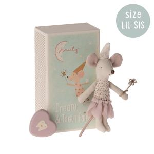 Maileg Tooth Fairy Mouse Little Sister In Matchbox