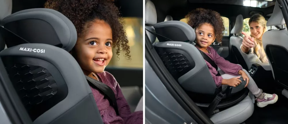 Maxi cosi car seat using seat belt clearance