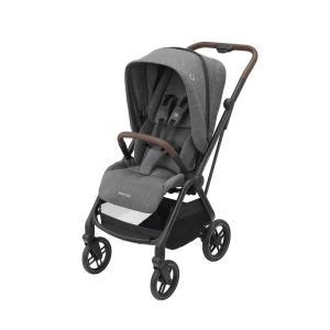 Maxi-Cosi Leona 2 SELECT GREY Stroller (Black chassis / Brown Leatherette)