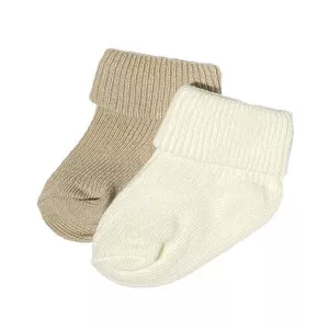 Mini Dreams Baby Socks 3-6 months Beige / White