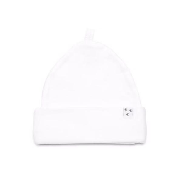 Mini Dreams Baby Hat Organic Cotton White 0-3 months