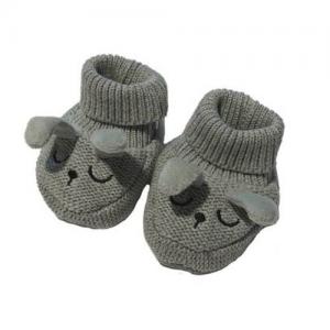 Mini Dreams Baby Slippers One Size Grey