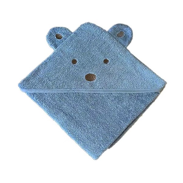 Mini Dreams Towel Poncho Teddy Bear Dusty Blue