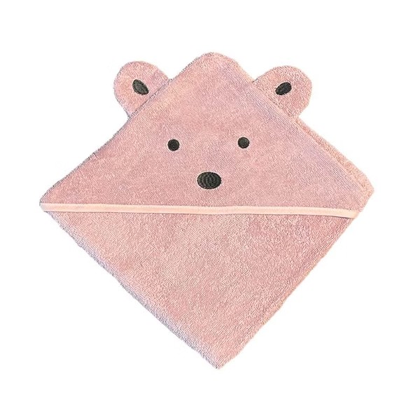 Mini Dreams Towel Poncho Teddy Bear Pink