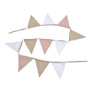 Mini Dreams Pennant Banner Multi Pink, White, Sand
