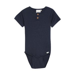 Minymo Body Short Sleeves with Buttons Blue Nights