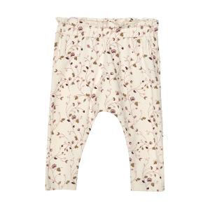 Minymo Pants with Flowers Sandshell