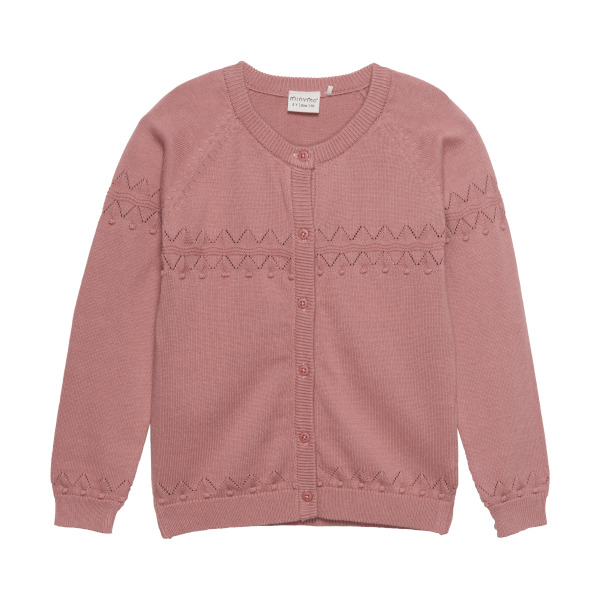 Minymo Cardigan Long Sleeves Knitted Pink