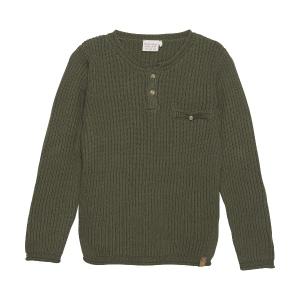 Minymo Sweatshirt Pullover Knit Olive Night