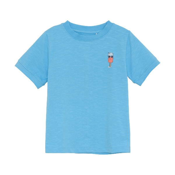 Minymo T-Shirt Kortärmad Blå Glass