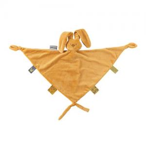 Nattou Lapidou Comfort Blanket Big Bunny Mustard Yellow