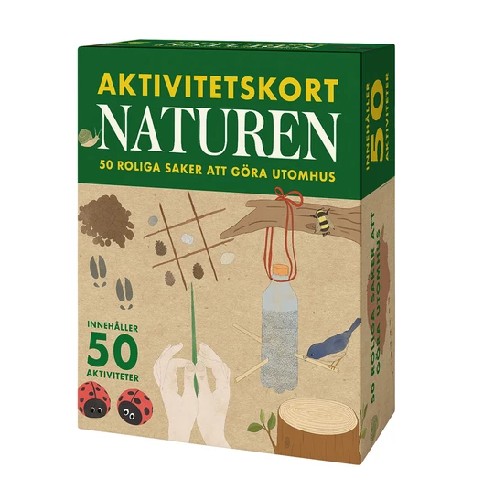 Nicotext Spel Aktivitetskort Naturen 50 Roliga Saker Utomhus 4+