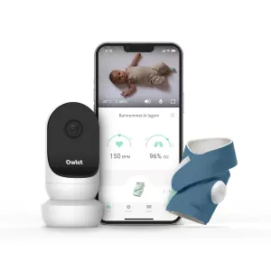 Owlet Dream Duo med Cam 2 + Smart Sock 3 Bedtime Blue ( Kamera & Smart Sock )