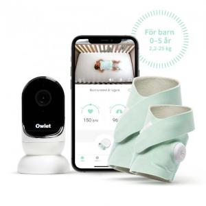 Owlet Monitor Duo PLUS Mint 0-5 år ( Monitor & Smart Sock )