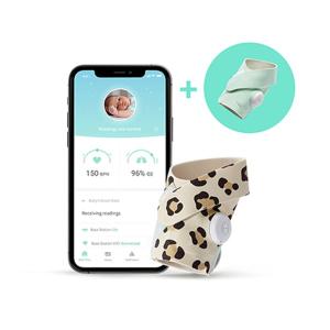Owlet Smart Sock 3 Bundle Leopard + Mint ( Monitor with pulse oximeter )