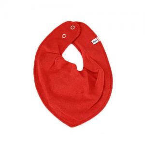 Pippi Scarf Enfärgad Haklapp i Tyg - 410 Red