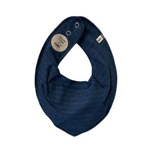 Pippi Scarf Fabric Bib - 721 Vallarta Blue Zigzag