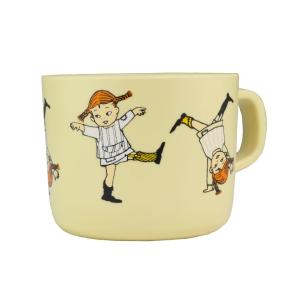 Rätt Start Astrid Lindgren Cup with Handle Pippi Longstocking Circus Yellow