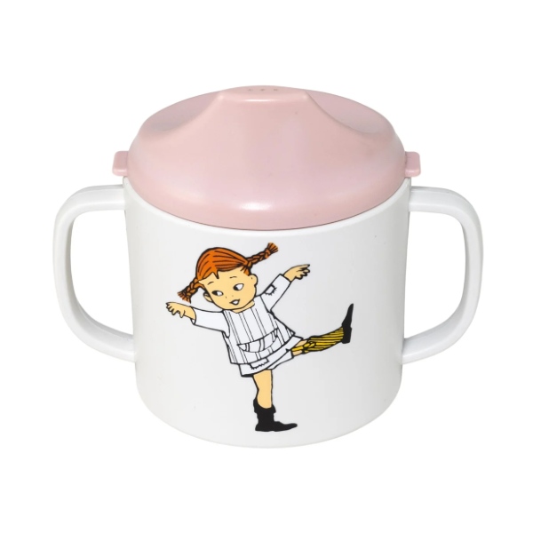 Rätt Start Astrid Lindgren Pippi Longstocking Circus Spill-free Sippy Cup Pink